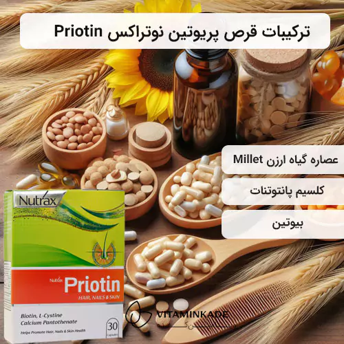 ترکیبات قرص پریوتین