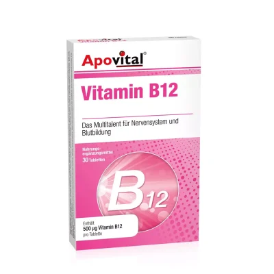 قیمت و خرید قرص ویتامین B12 آپوویتال 30 عدد