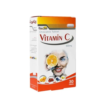 قیمت و خرید قرص جویدنی ویتامین C 500 دی سان فارما 30 عدد