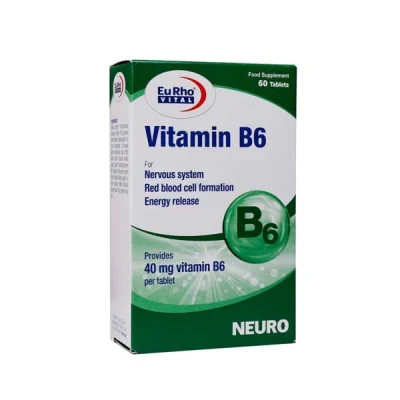 قیمت و خرید قرص ویتامین B6 یوروویتال 60 عدد