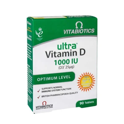 قیمت و خرید قرص اولترا ویتامین D3 ویتابیوتیکس 90 عدد