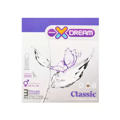 قیمت و خرید کاندوم کلاسیک ایکس دریم XDream مدل Classic بسته 3 عددی