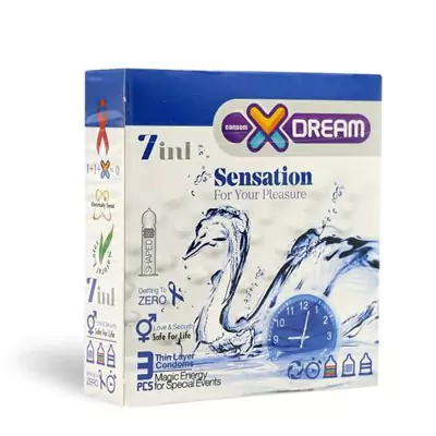 قیمت و خرید کاندوم حساس ایکس دریم XDream مدل Sensation بسته 3 عددی